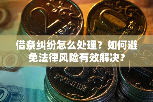 武汉借条纠纷怎么处理？如何避免法律风险有效解决？