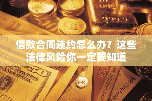 武汉借款合同违约怎么办？这些法律风险你一定要知道