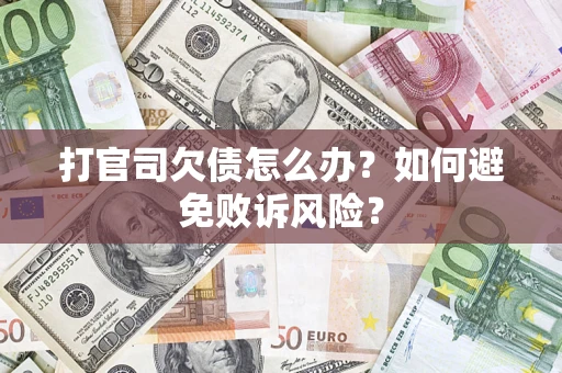 武汉打官司欠债怎么办？如何避免败诉风险？