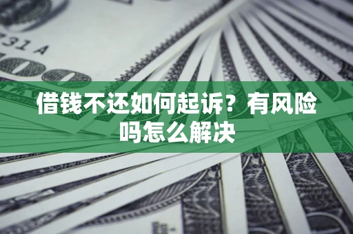 武汉借钱不还如何起诉？有风险吗怎么解决