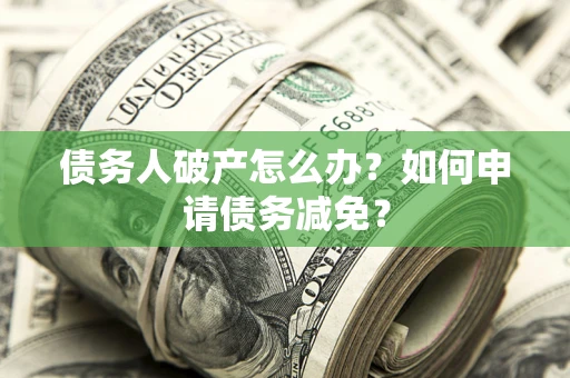 武汉债务人破产怎么办？如何申请债务减免？