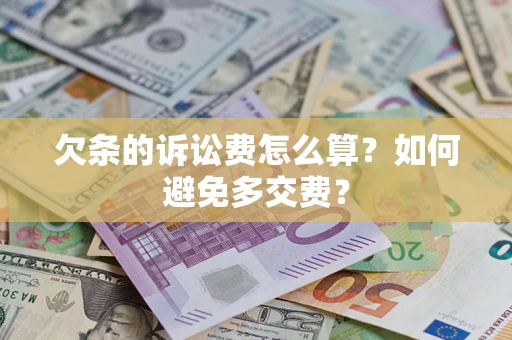 武汉欠条的诉讼费怎么算？如何避免多交费？