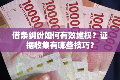 武汉借条纠纷如何有效维权？证据收集有哪些技巧？