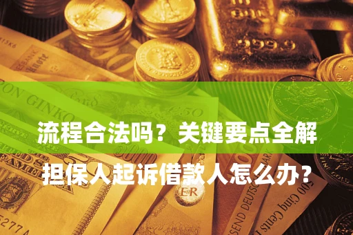 武汉

担保人起诉借款人怎么办？流程合法吗？关键要点全解析