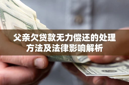 武汉父亲欠贷款无力偿还的处理方法及法律影响解析