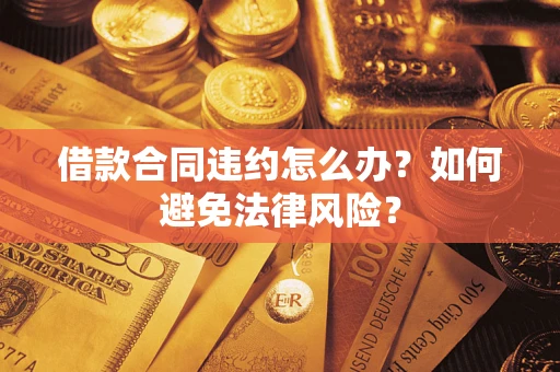 武汉借款合同违约怎么办？如何避免法律风险？