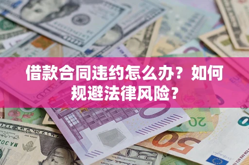 武汉借款合同违约怎么办？如何规避法律风险？