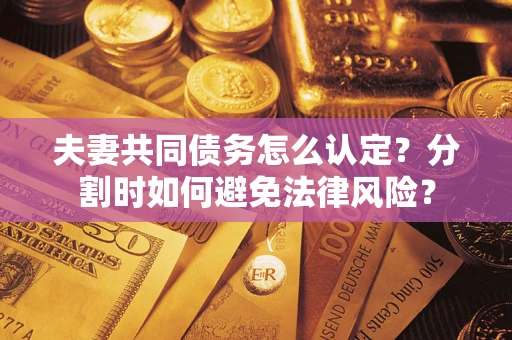 武汉夫妻共同债务怎么认定？分割时如何避免法律风险？